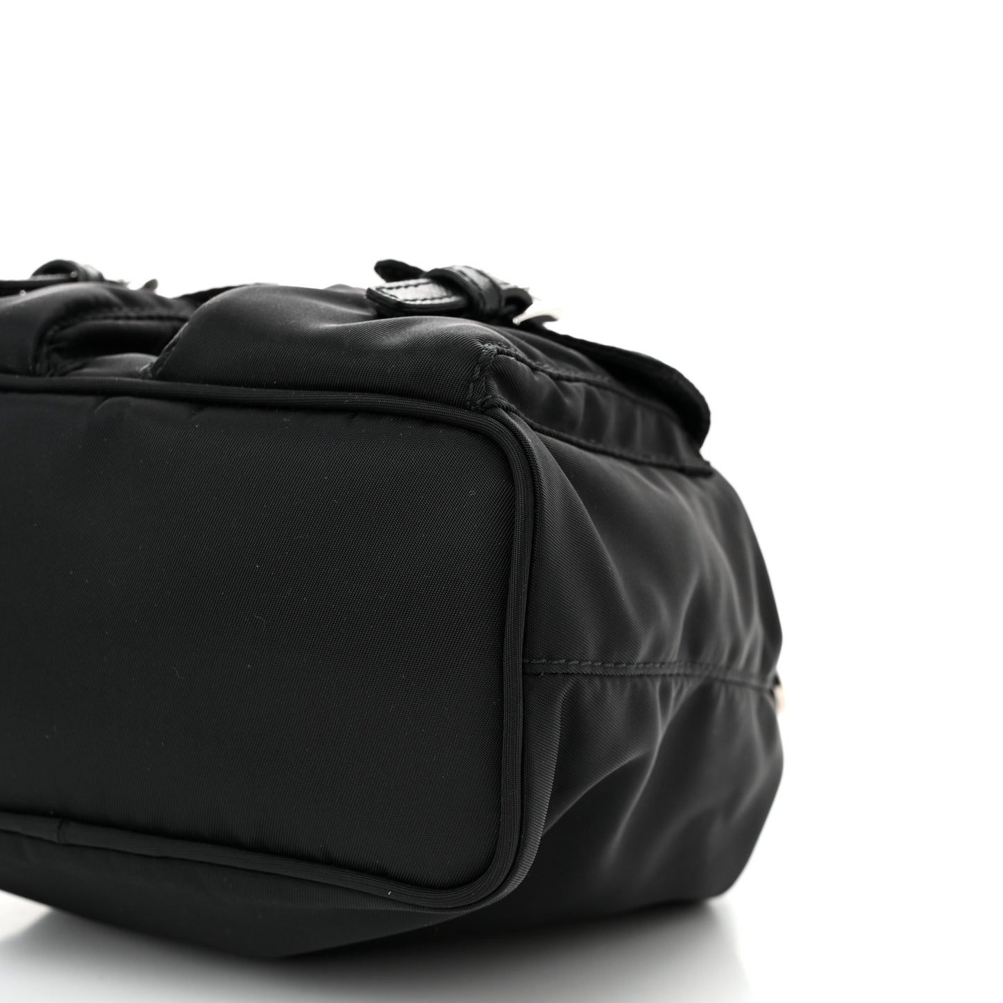 Nylon Vela Mini Crossbody Backpack Black