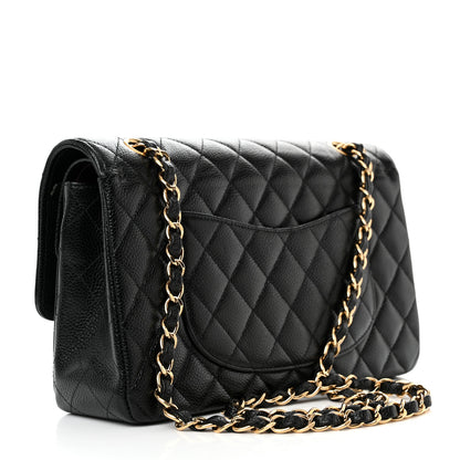 Chanel Caviar Quilted Medium Double Flap Black 3 of 10