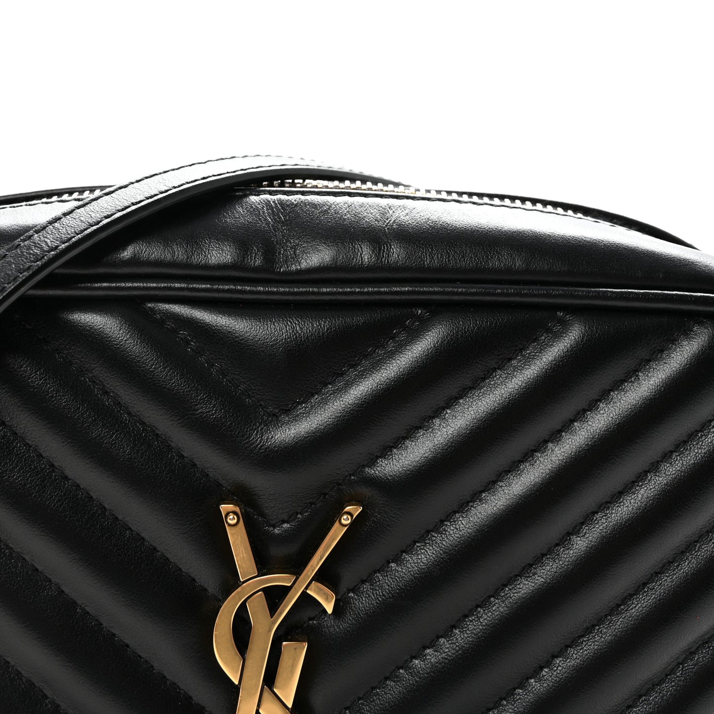 Calfskin Matelasse Monogram Lou Camera Bag Black