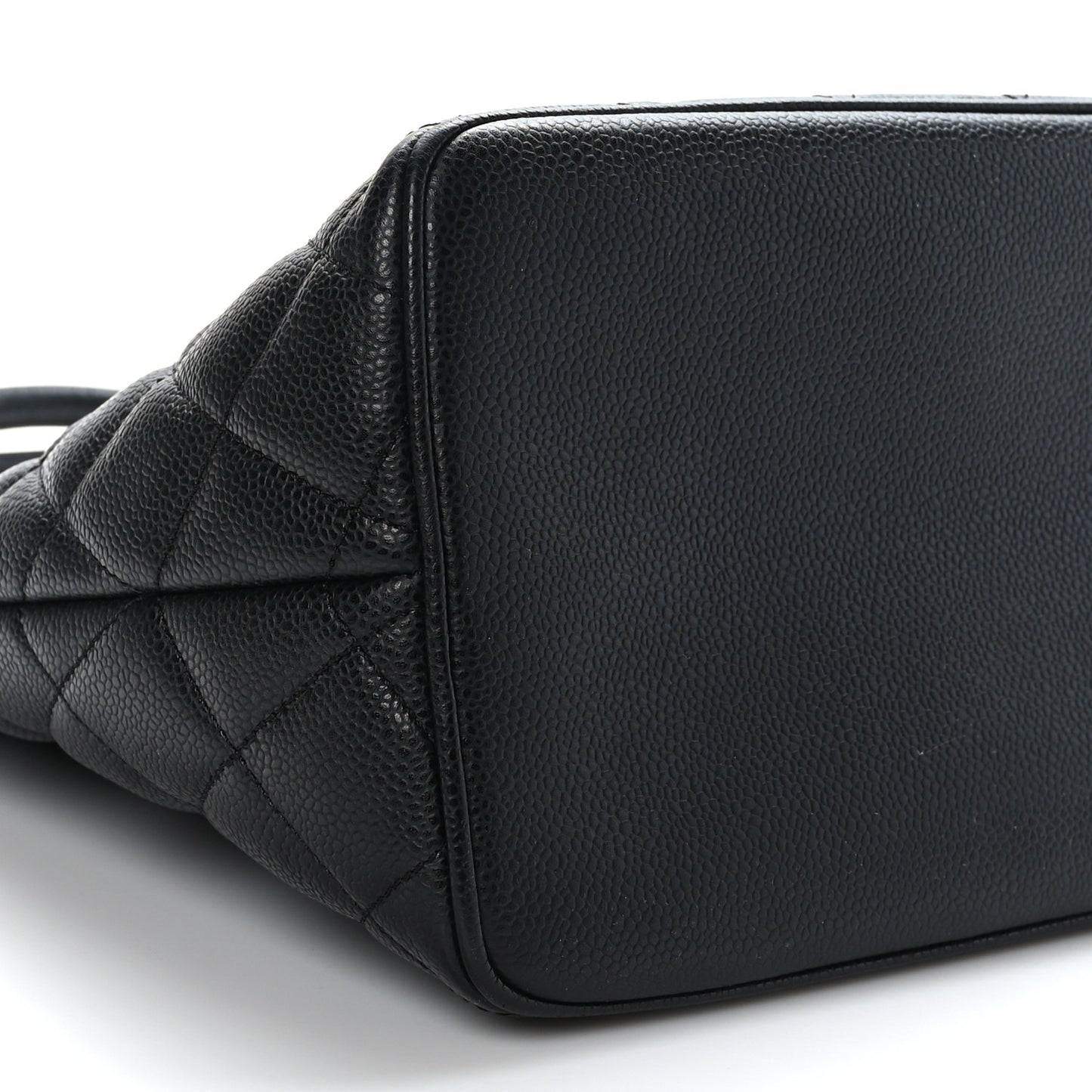 Caviar Quilted Medallion Tote Black