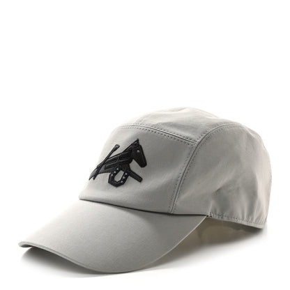 Hermes Stretch Cotton Lambskin Nevada Puzzle Equestre Hat 59 Pierre 1 of 8