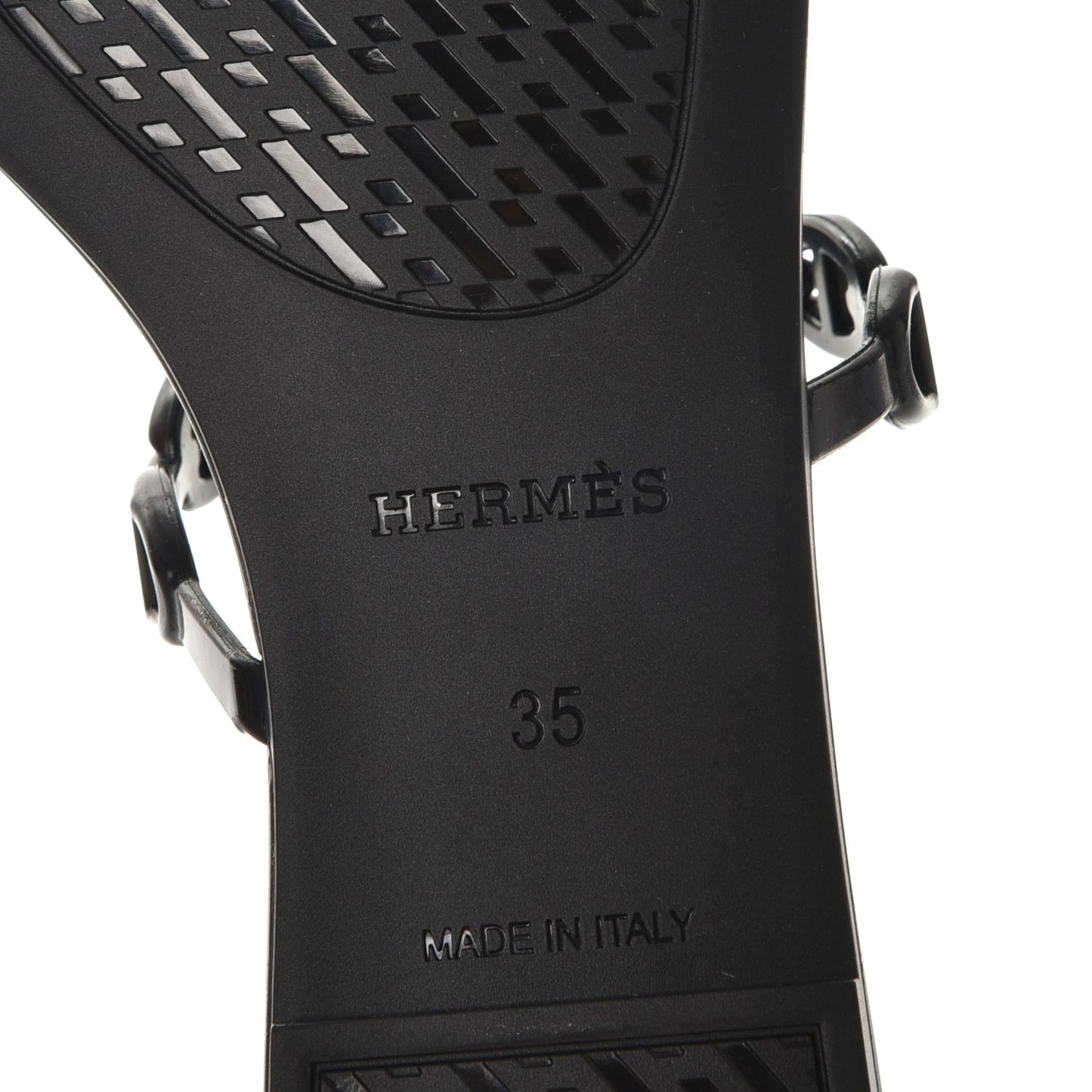 Rubber Chaine d'Ancre Rivage Sandals 35 Black