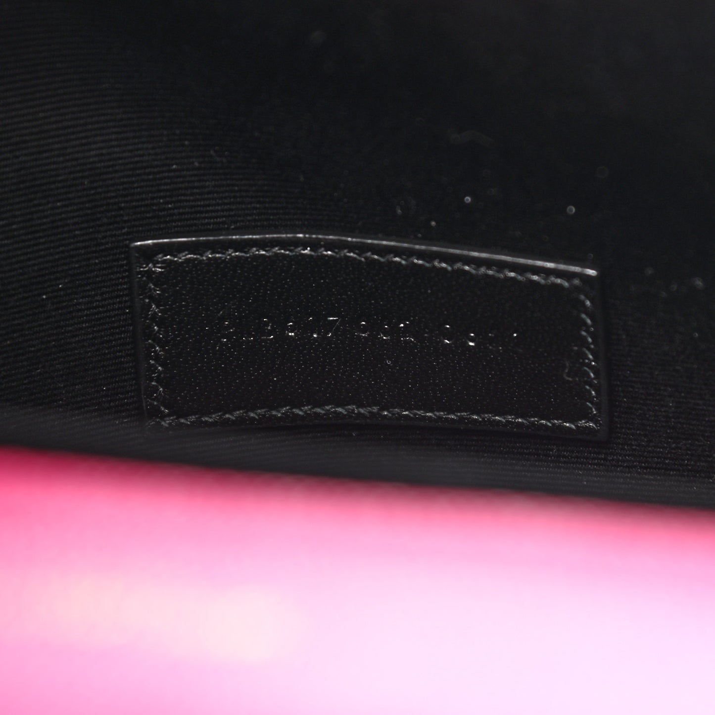 Grain De Poudre Matelasse Chevron Monogram Envelope Clutch Fuxia Couture