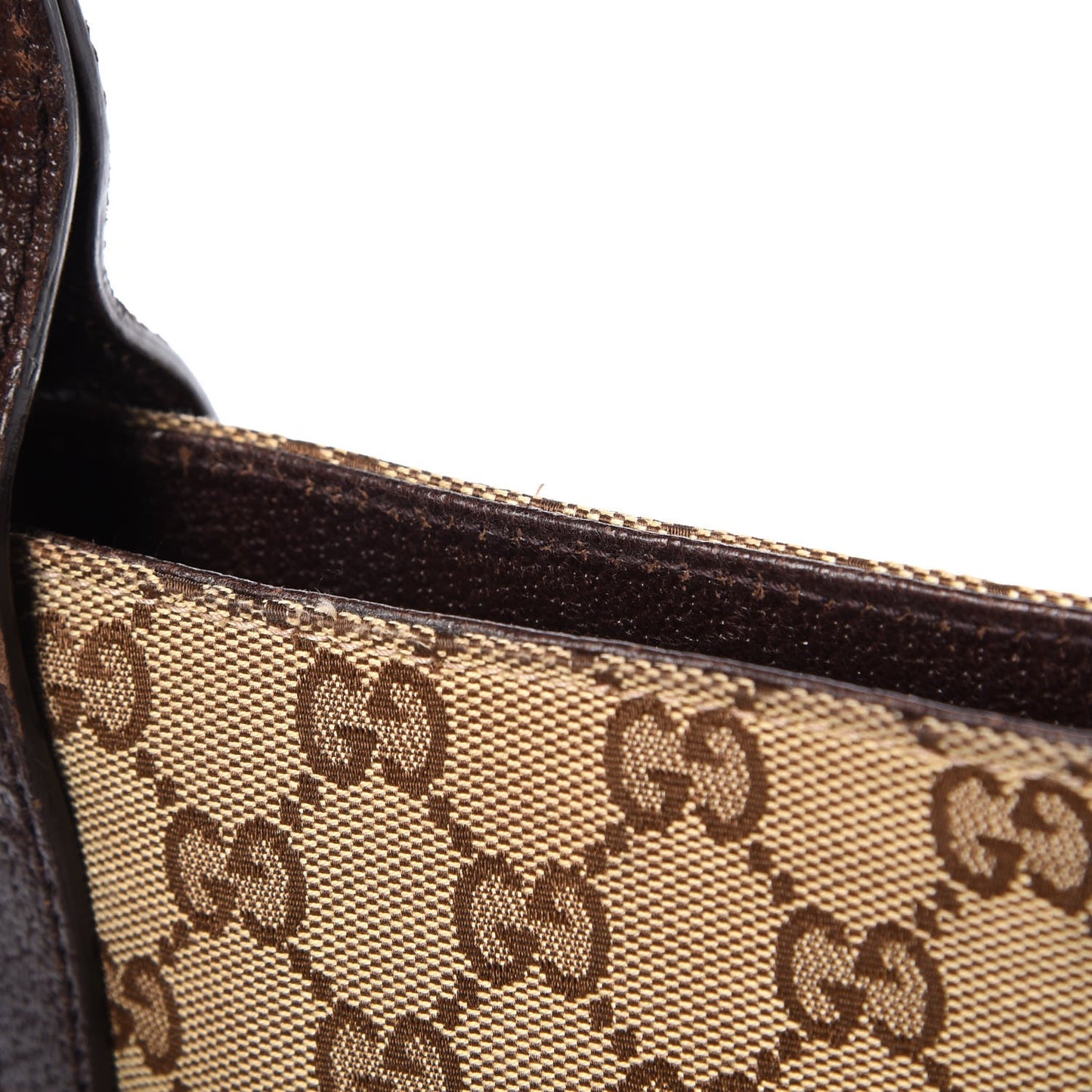 Monogram Flat Messenger Bag Dark Brown