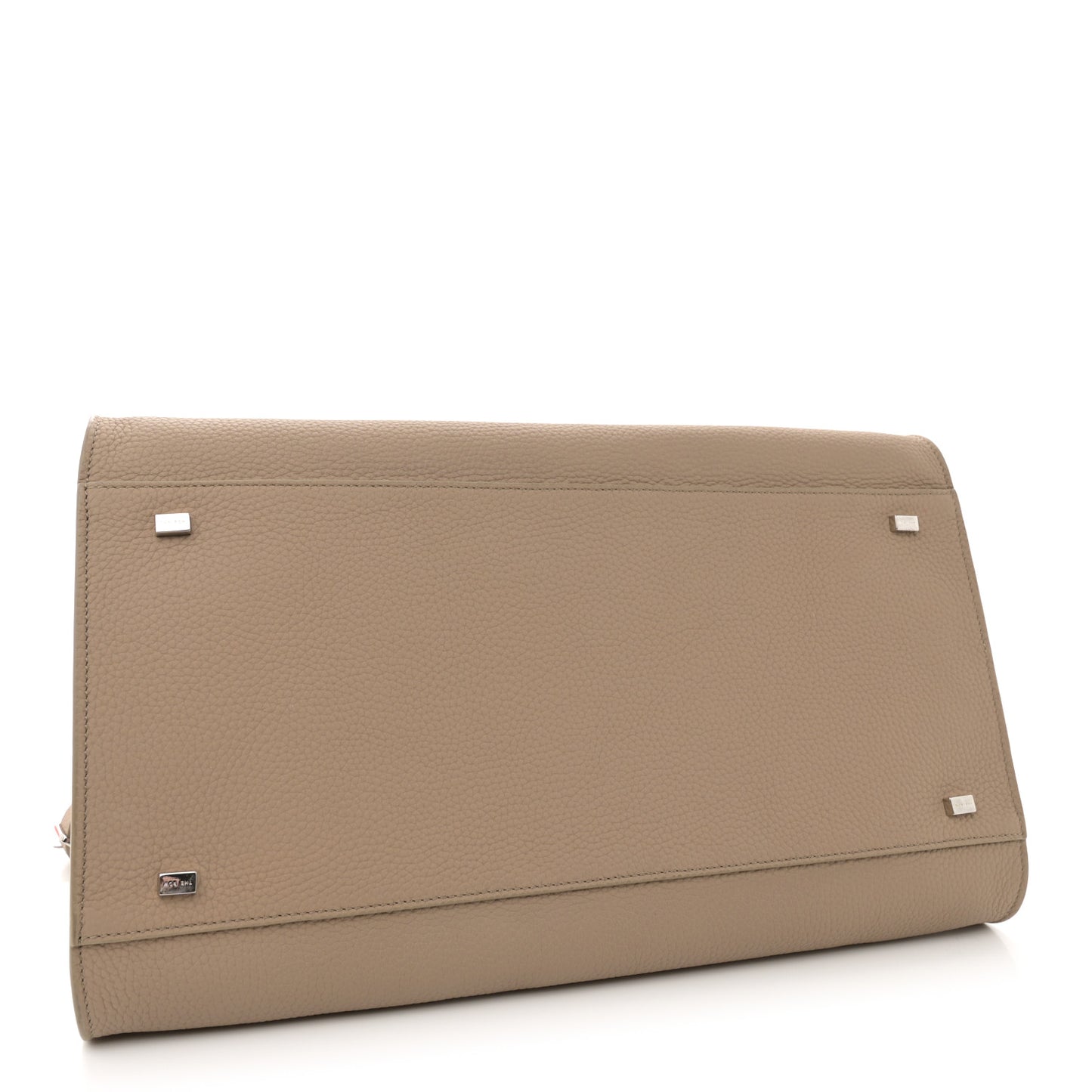 Matte Grained Calfskin Soft Margaux 15 Dark Taupe