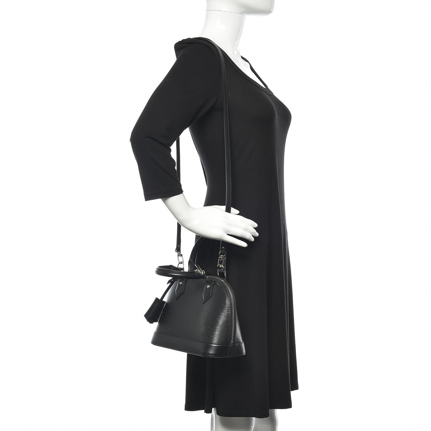 Louis Vuitton Epi Alma BB Black 2 of 8