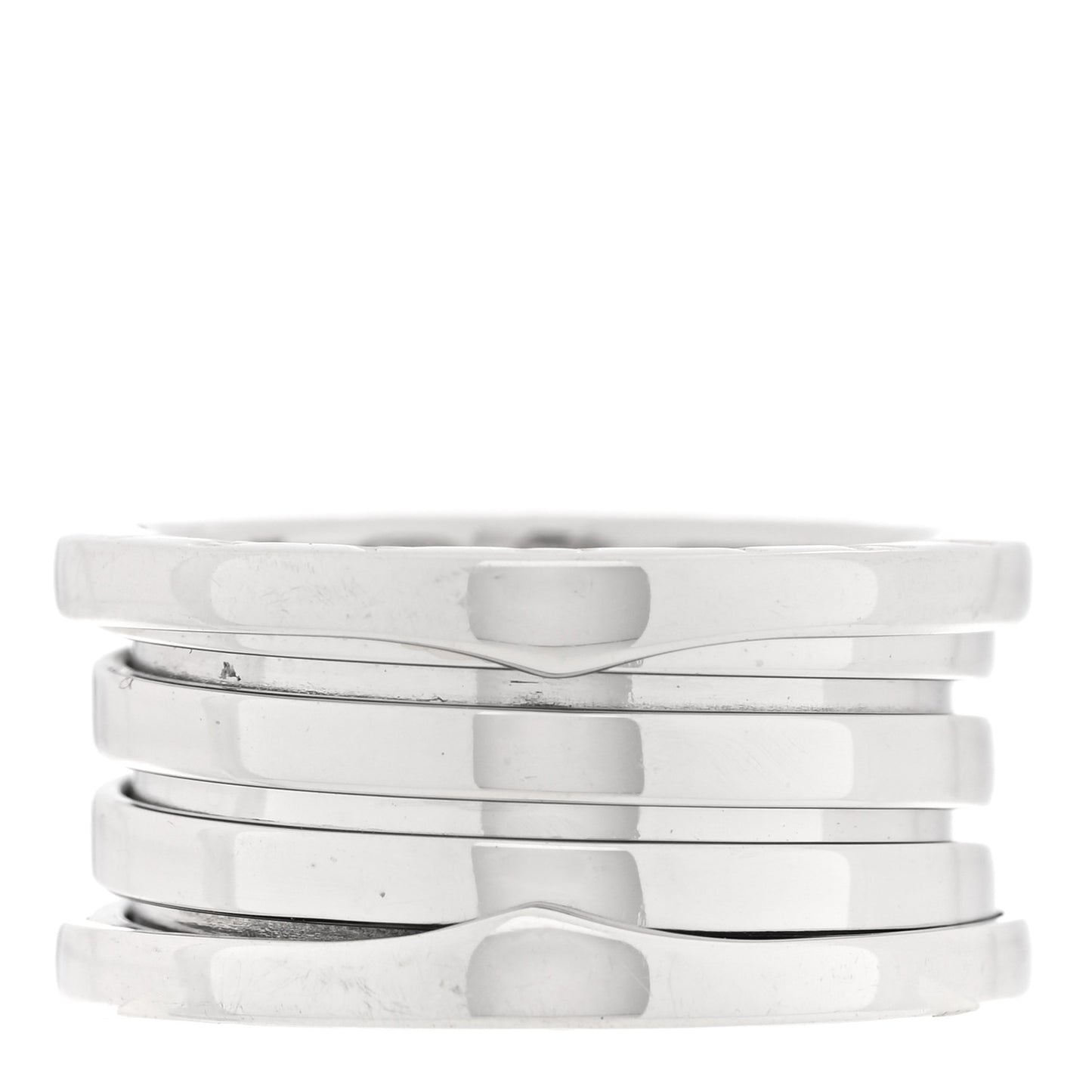 18K White Gold B.Zero1 Three-Band Ring 53 6.5