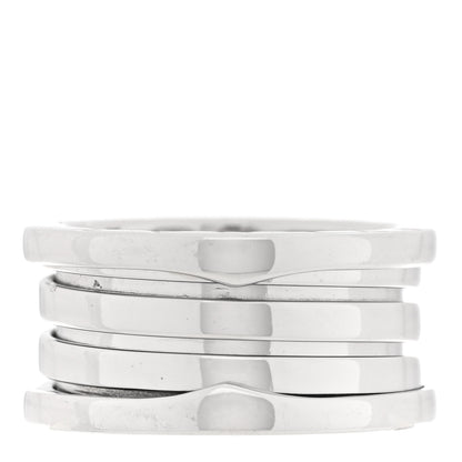 Bulgari 18K White Gold B.Zero1 Three-Band Ring 53 6.5 1 of 5