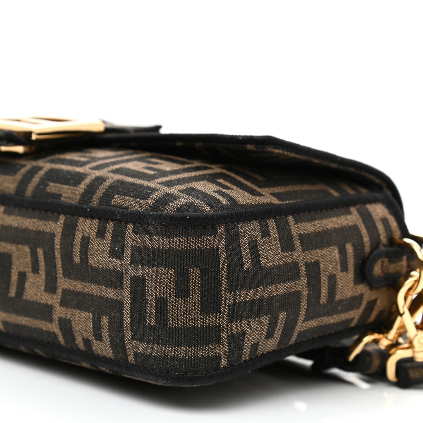 Fabric Jacquard FF 1974 Medium Baguette Tobacco Moro Black