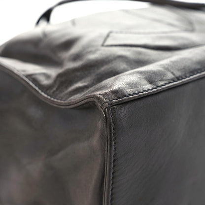 Chanel Lambskin Quilted Drawstring Backpack Black 9 of 21
