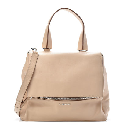 Givenchy Grained Calfskin Medium Pandora Pure Flap Bag Sand 1 of 9
