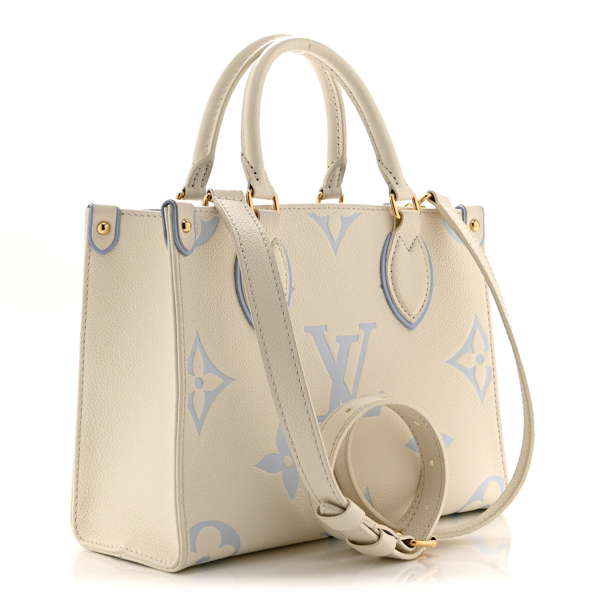 Empreinte Monogram Giant Onthego PM Latte Candy Blue