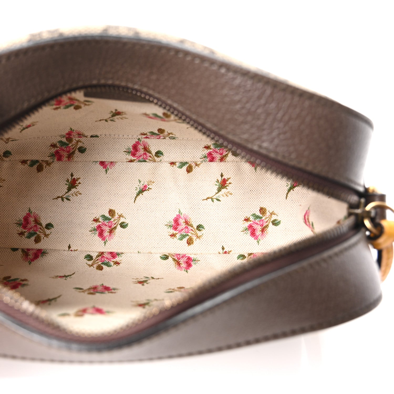 Gucci GG Supreme Monogram Web Neo Vintage Shoulder Bag Beige New