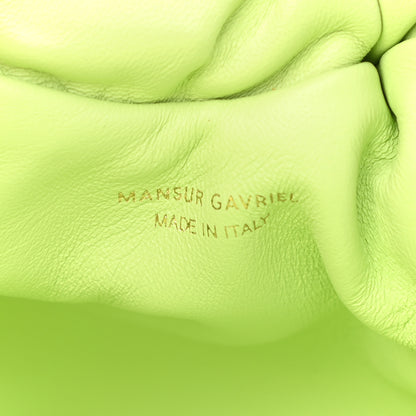 Mansur Gavriel Lambskin Mini Cloud Clutch Mint 6 of 9
