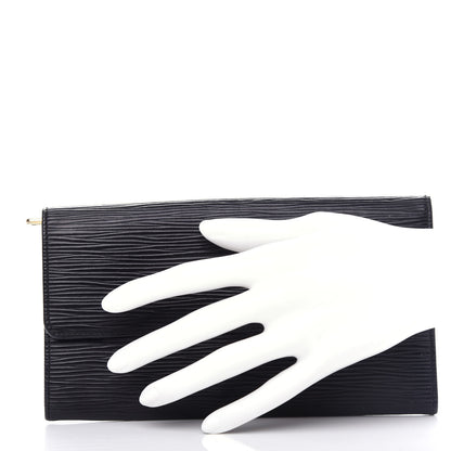 Louis Vuitton Epi Sarah Wallet Black 2 of 8