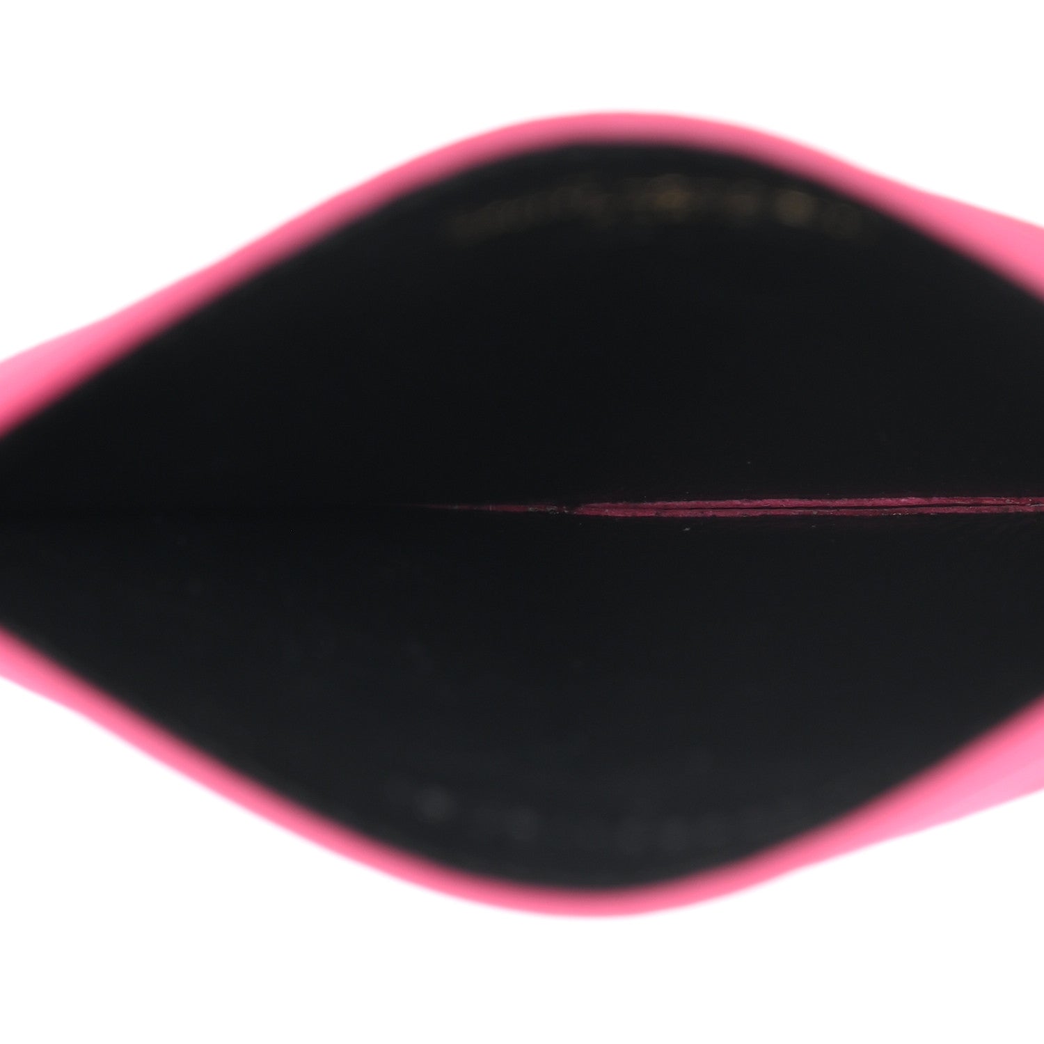 Saint Laurent Grain De Poudre Matelasse Chevron Monogram Credit Card Case Fresh Fuxia 5 of 7
