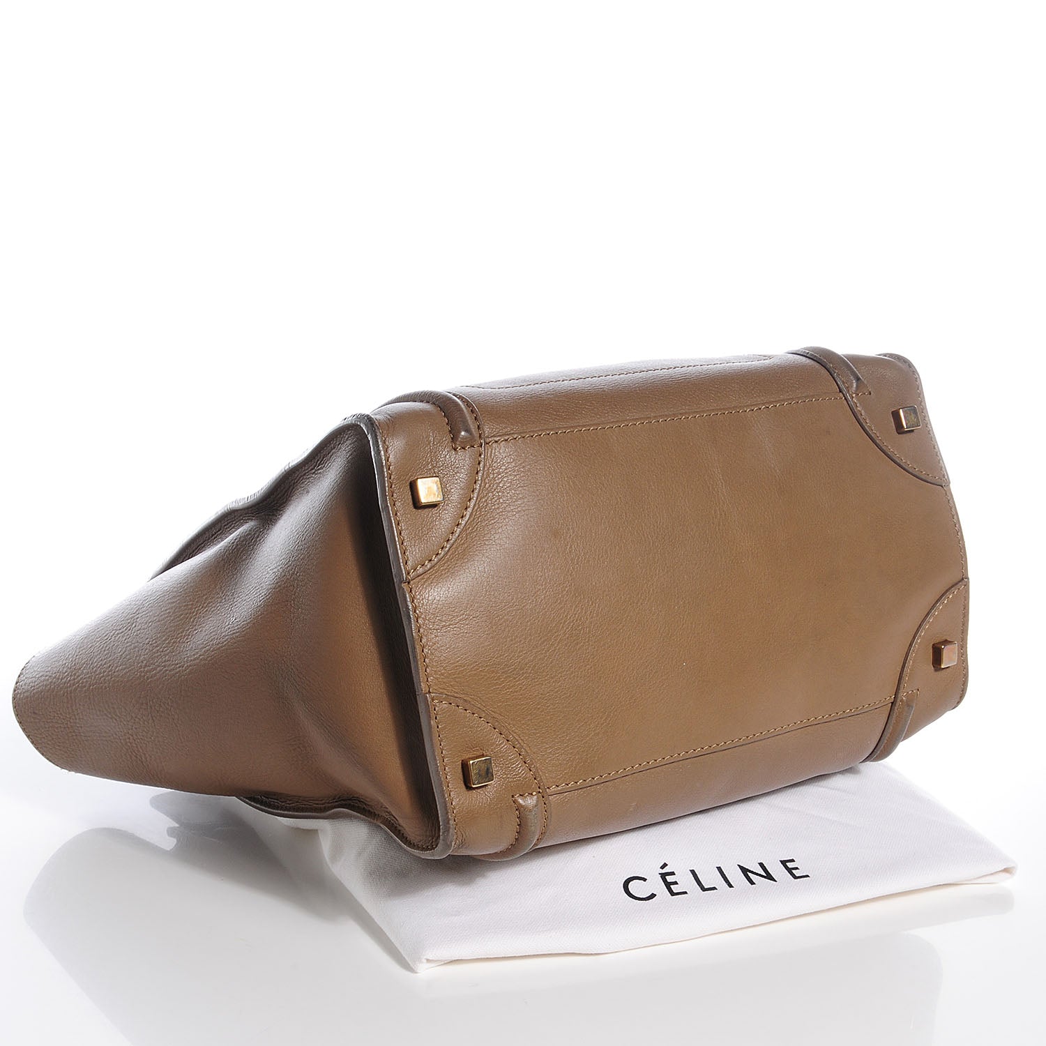 Celine Smooth Calfskin Mini Luggage Camel 4 of 14