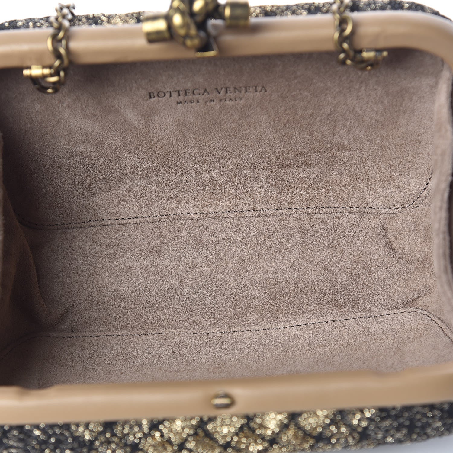 Bottega Veneta Lurex Intrecciato Chain Knot Clutch 5 of 11
