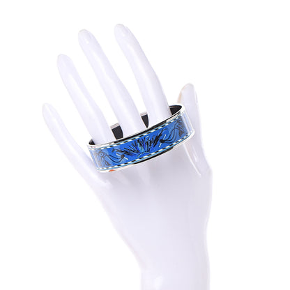 Hermes Enamel Printed Wide Brazil Bracelet 65 2 of 6