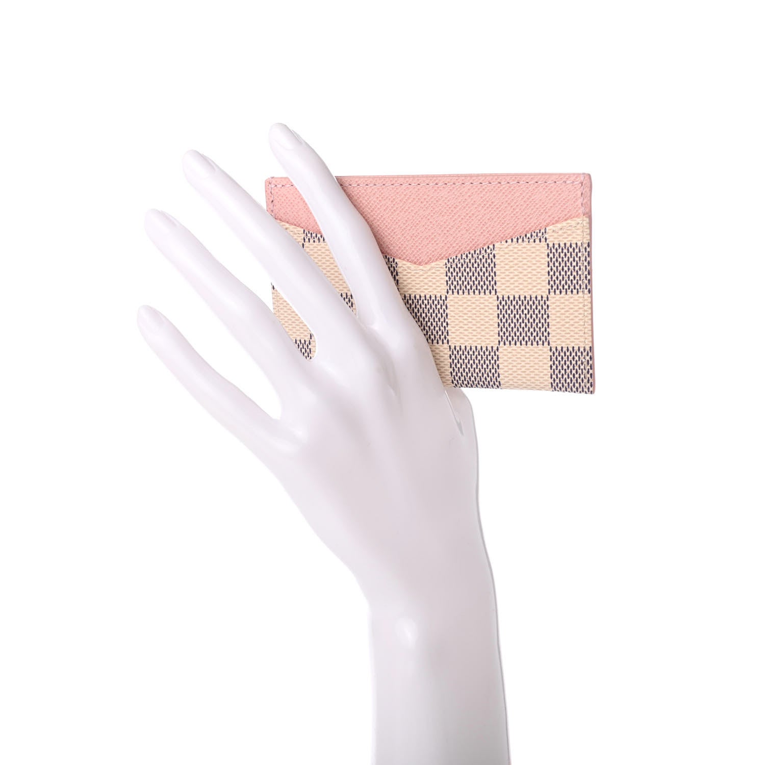 Louis Vuitton Damier Azur Daily Card Holder Rose Ballerine 6 of 6