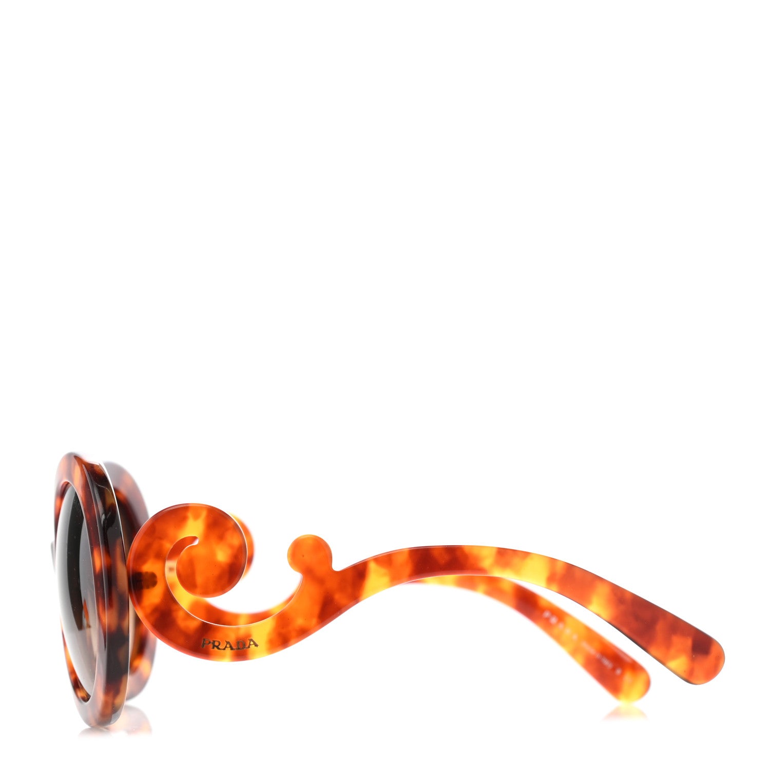 Prada Acetate Baroque Sunglasses SPR 27N Tortoise 3 of 8