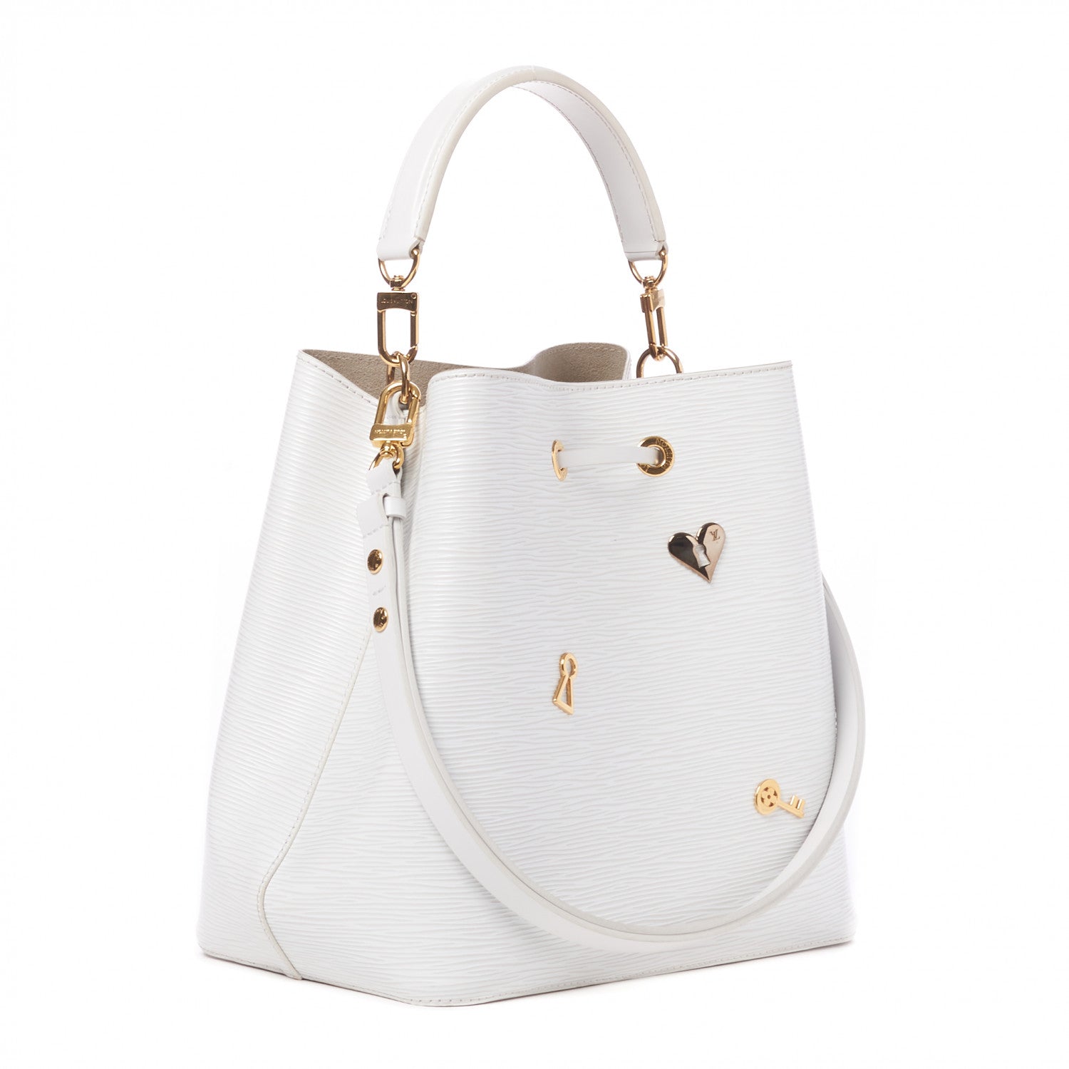 Louis Vuitton Epi Love Lock NeoNoe White 2 of 8