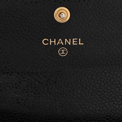 Chanel Caviar Quilted Flap Card Holder Black 6 of 10