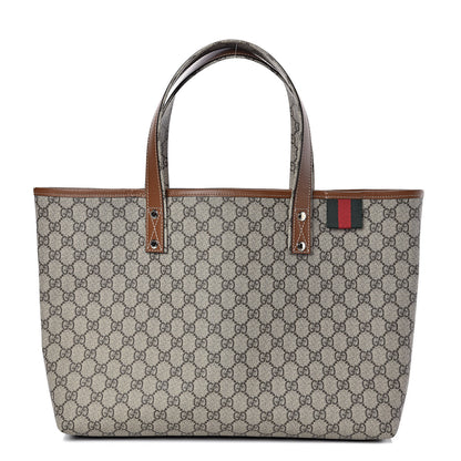 Gucci GG Plus Monogram Medium Signature Web Loop Tote Brown 1 of 9