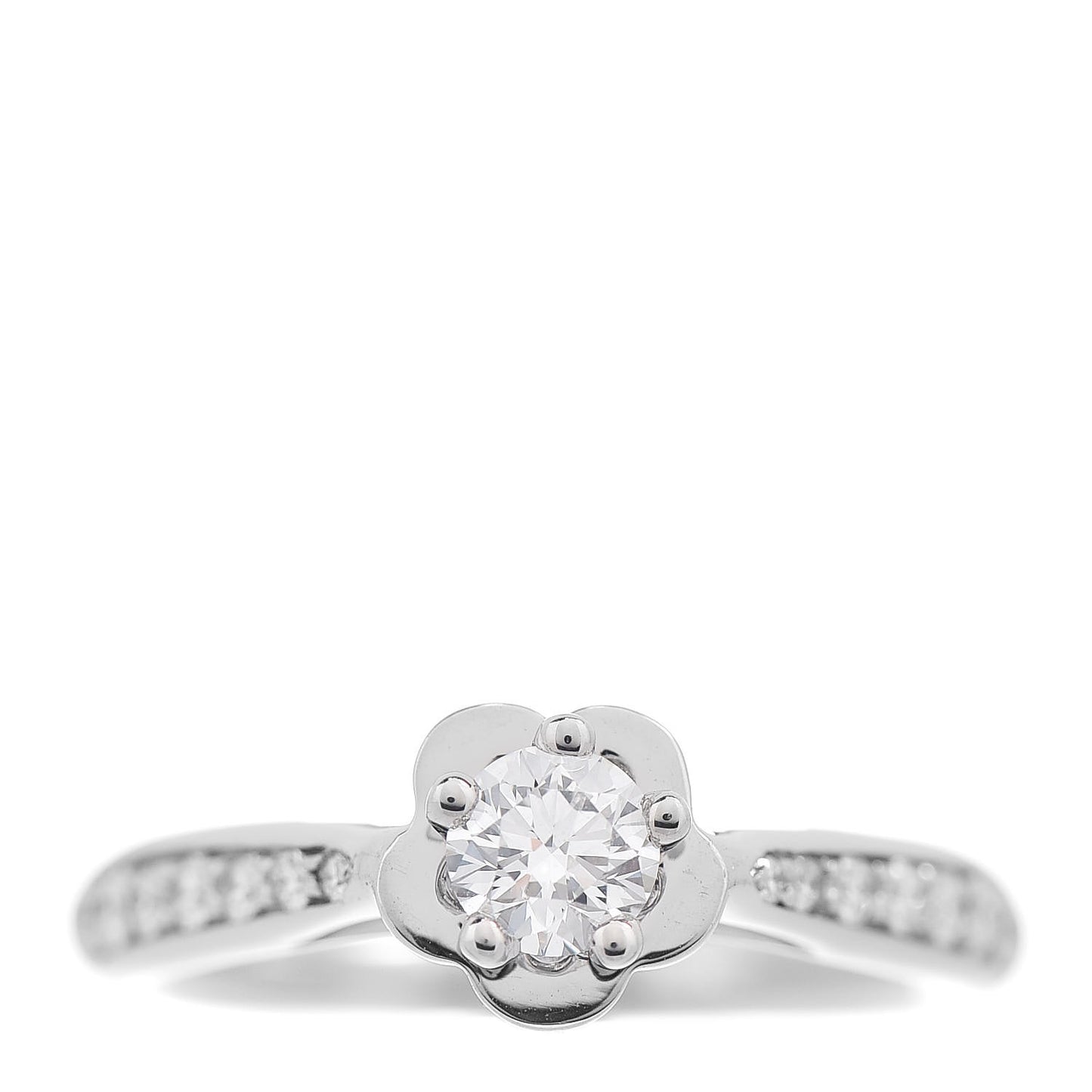 Platinum Diamond .26ct Camelia Ring 46 3.75