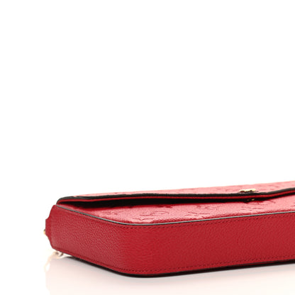 Louis Vuitton Empreinte Pochette Felicie Chain Wallet Scarlet 9 of 10