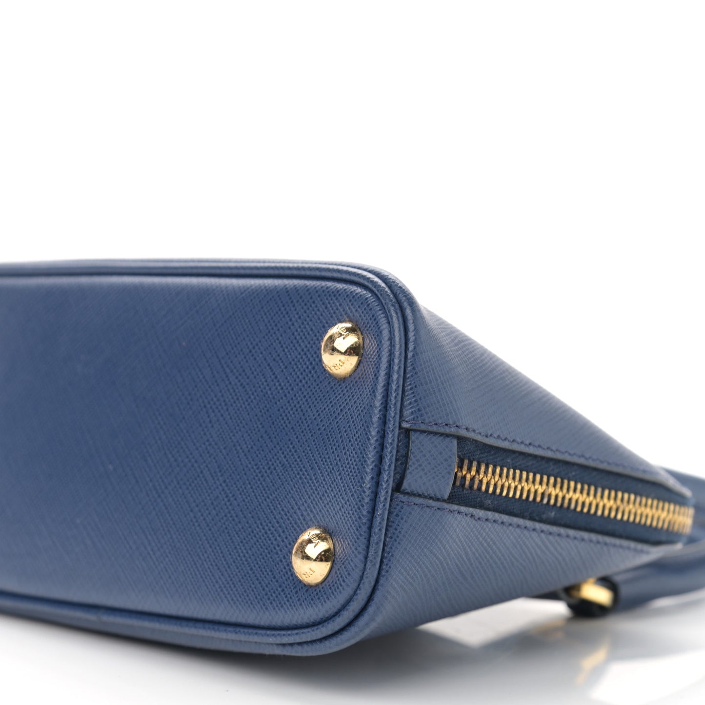 Saffiano Lux Mini Promenade Tote Azzurro