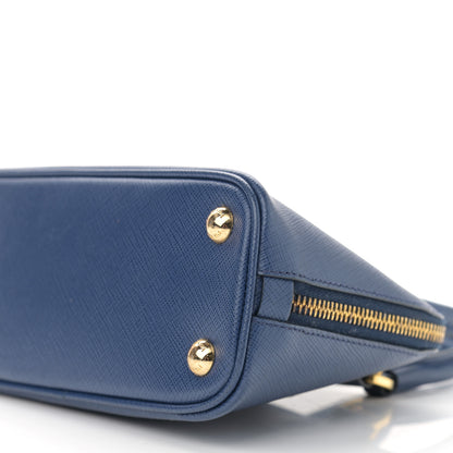 Prada Saffiano Lux Mini Promenade Tote Azzurro 9 of 10