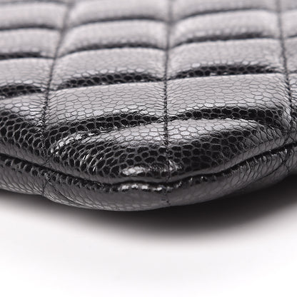 Chanel Caviar Quilted Large Cosmetic Case Black 9 of 11