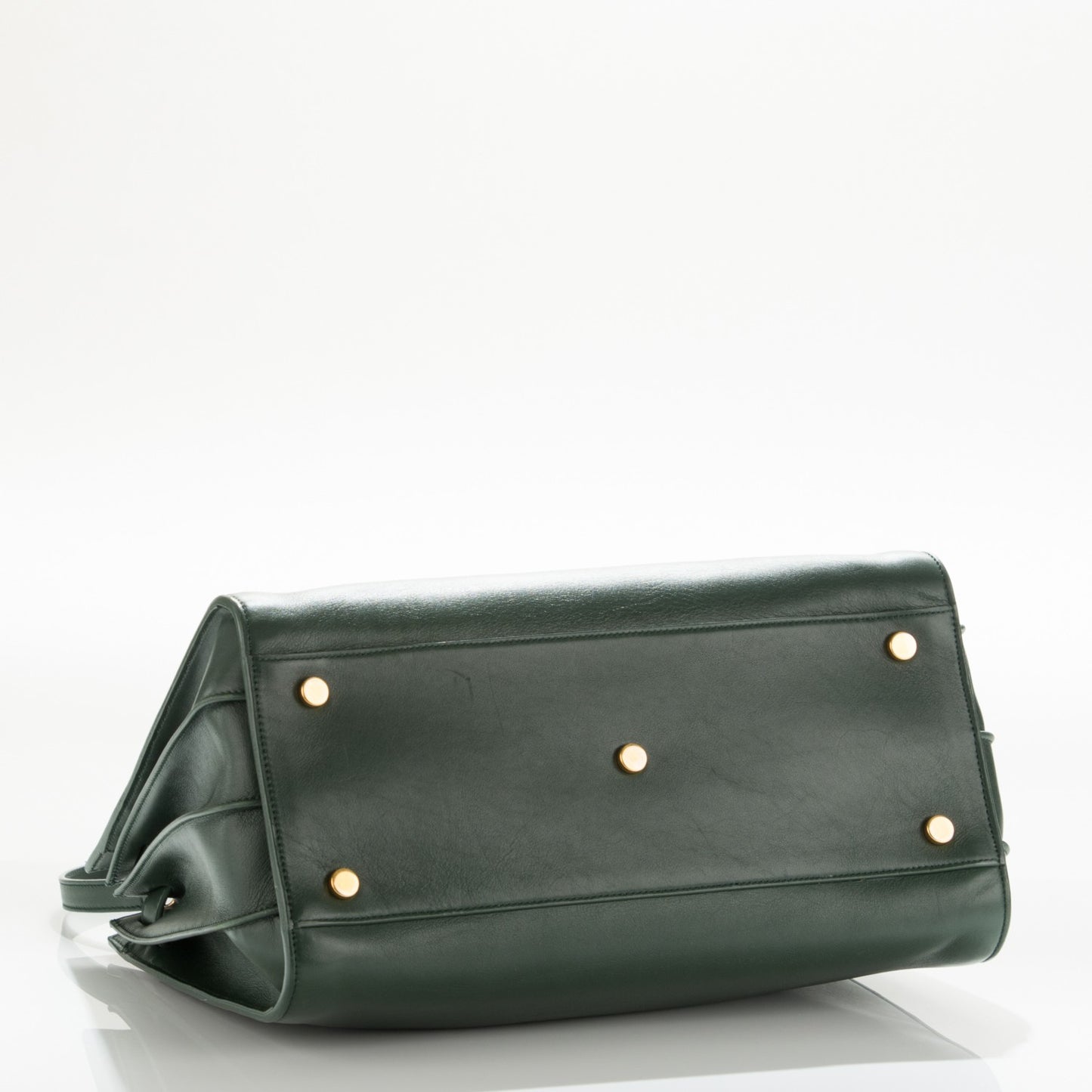 Calfskin Small Sac De Jour Dark Green