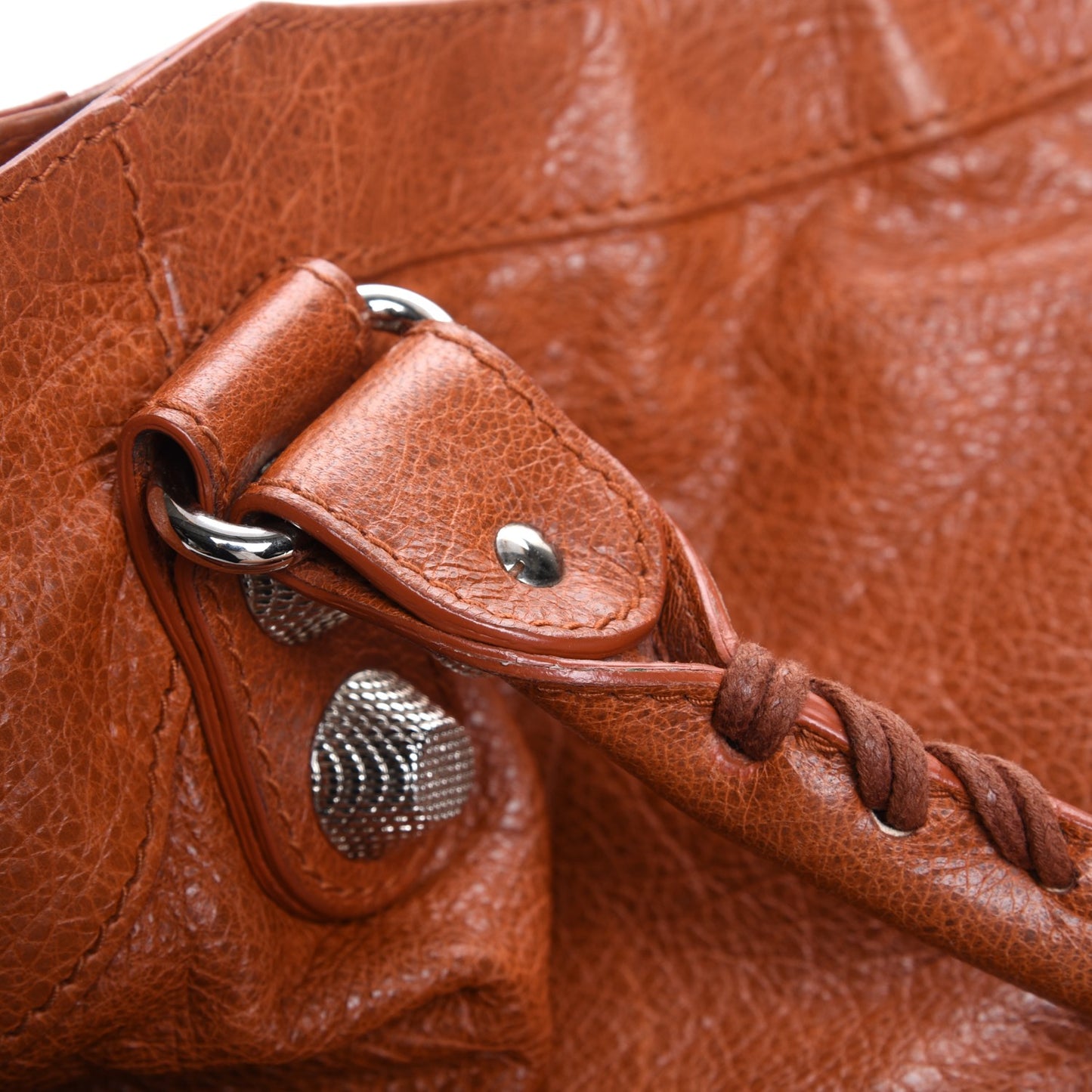 Agneau Giant 21 Silver Hardware City Orange Brulee