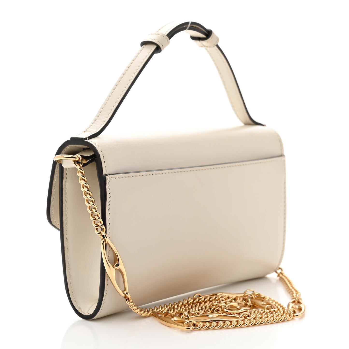Smooth Calfskin Mini Zumi Shoulder Bag White