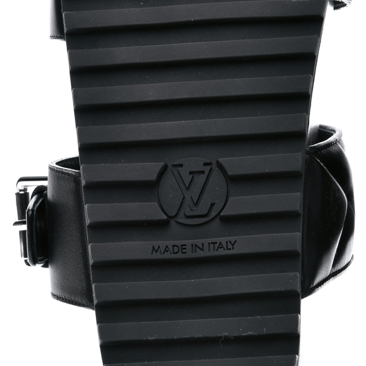 Louis Vuitton Calfskin New Wave Bom Dia Mule Sandals 40 Black 7 of 9