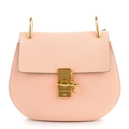 Chloe Grained Lambskin Drew Shoulder Bag Cement Pink 1 of 8