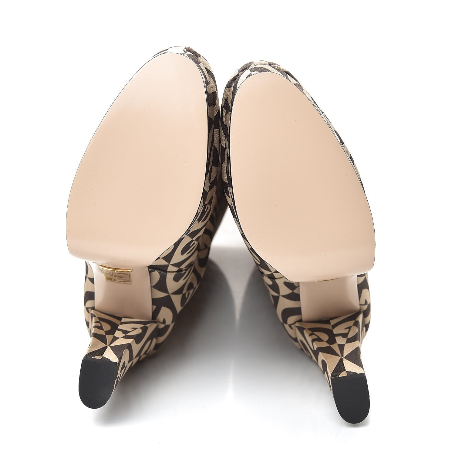 Gucci Fabric G Rhombus Print Platform Boots 39 Beige Cocoa 5 of 9