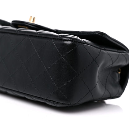 Chanel Lambskin Quilted Mini Rectangular Flap Black 9 of 10