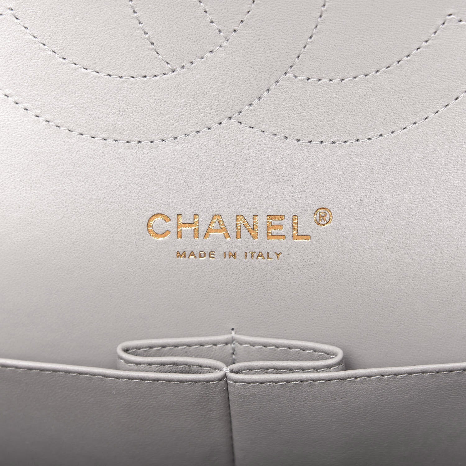 Chanel Caviar Quilted Jumbo Double Flap Grey 6 of 9