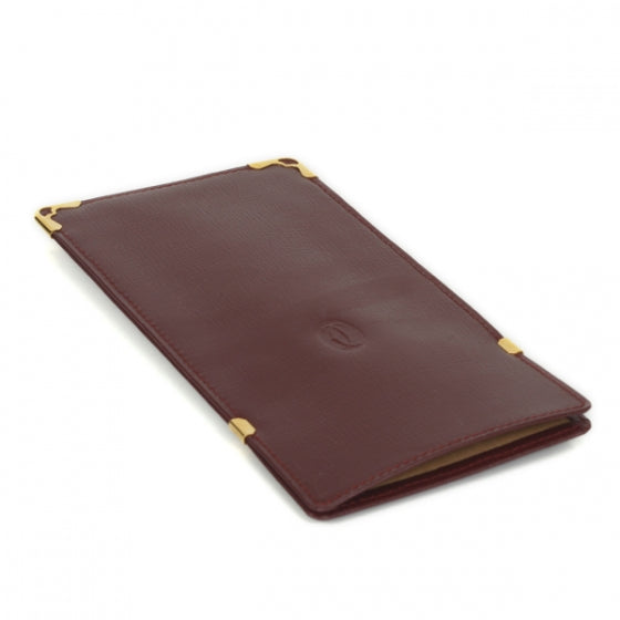 Leather Eyeglass Case Burgundy
