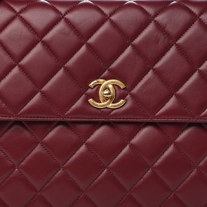 Chanel Lambskin Quilted Large Trendy CC Dual Handle Flap Bag Burgundy 11 of 11