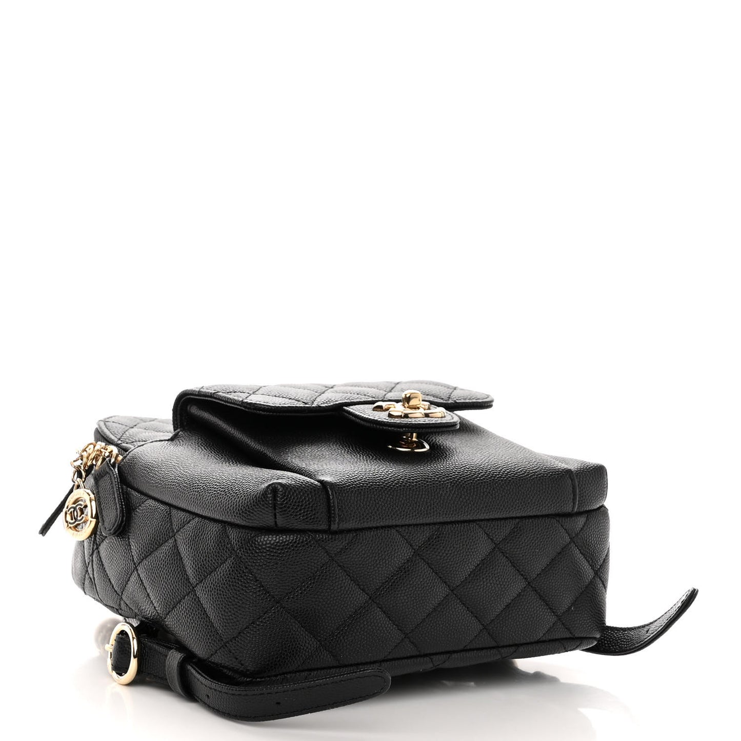 Caviar Quilted Small CC Day Backpack Black