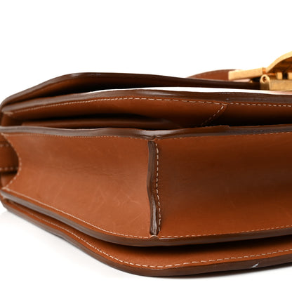 Celine Natural Calfskin Medium Classic Box Flap Bag Tan 9 of 10