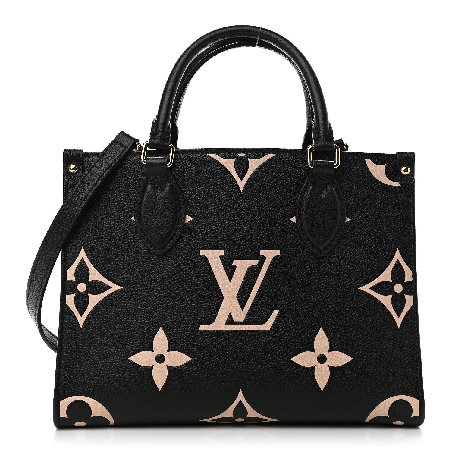 Louis Vuitton Empreinte Monogram Giant Onthego PM Black Beige 1 of 8