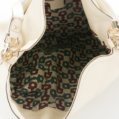 Gucci Calfskin Large Indy Top Handle Hobo Off White 5 of 7