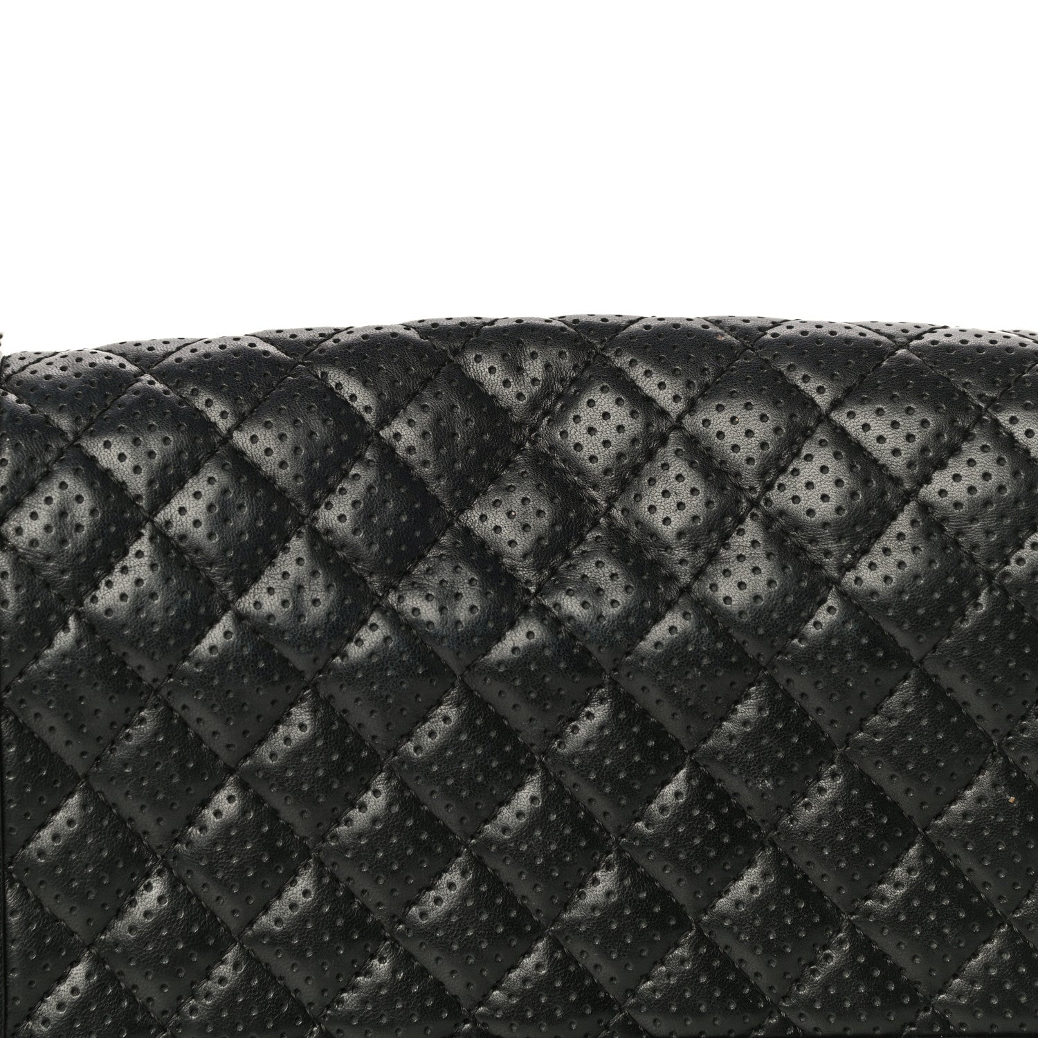 Chanel Lambskin Perforated Medium Boy Flap Black 18 of 21