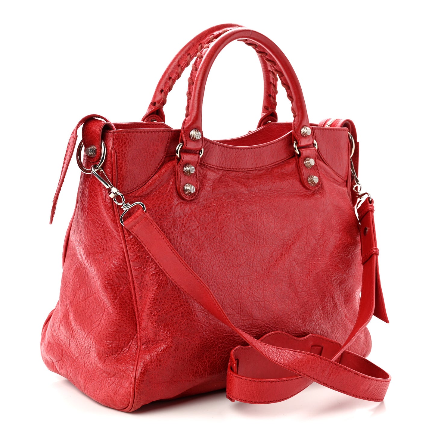 Agneau Giant 12 Silver Hardware Velo Coquelicot