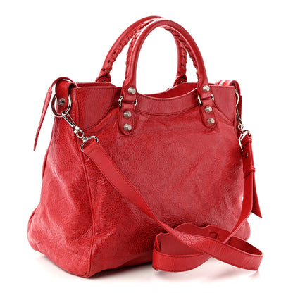 Balenciaga Agneau Giant 12 Silver Hardware Velo Coquelicot 4 of 11
